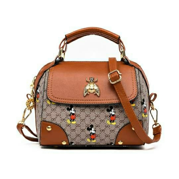 Cute Mickey Mouse waterproof PU Leather bag